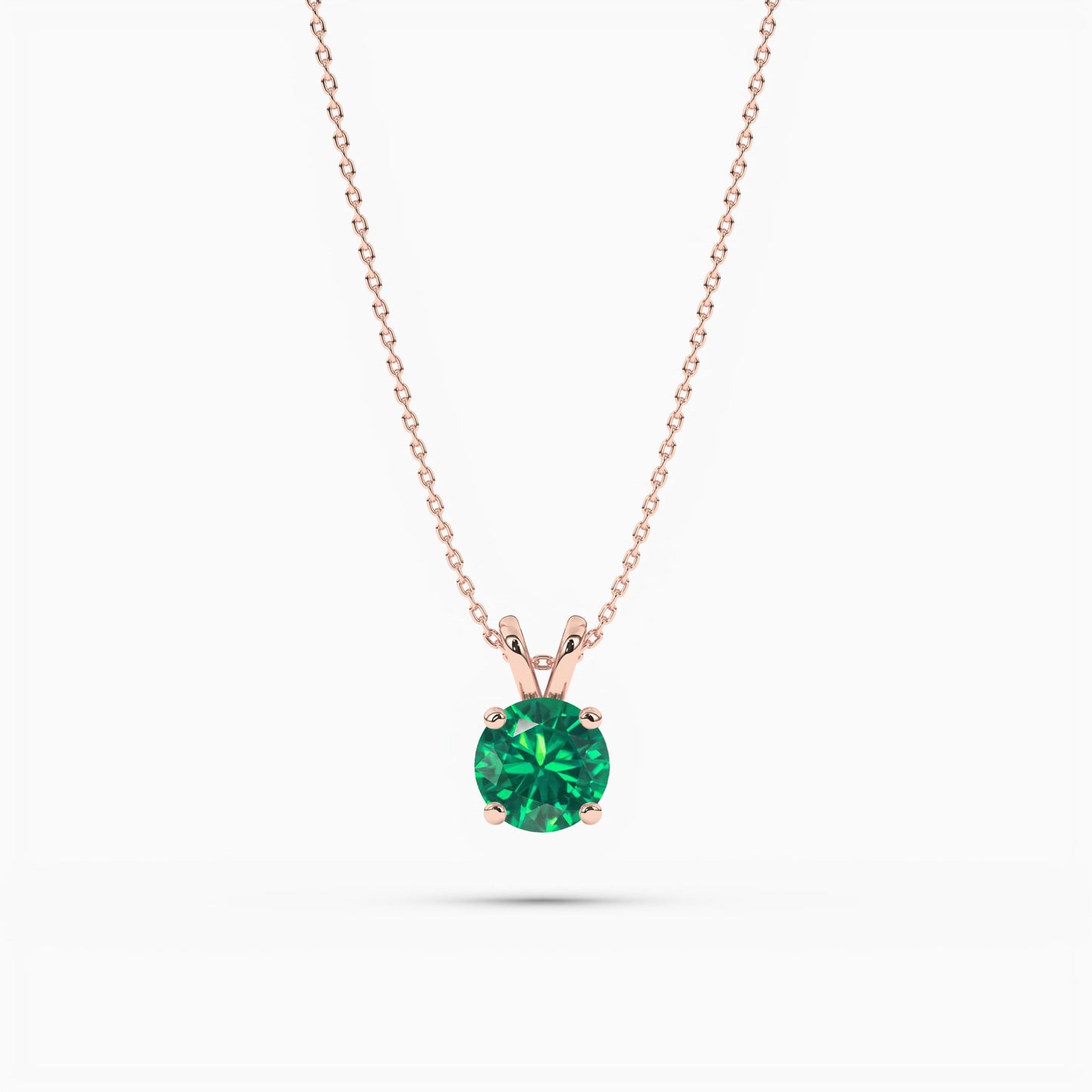 Green Emerald diamond necklace