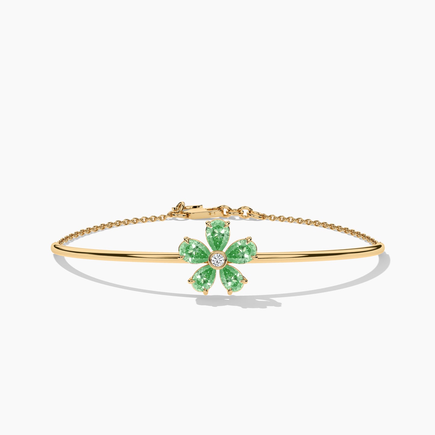 Pestal Flower Bracelet yellow gold
