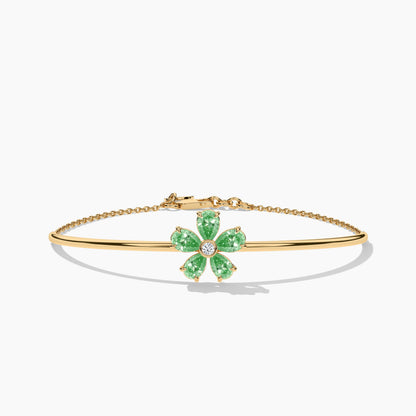 Pestal Flower Bracelet yellow gold