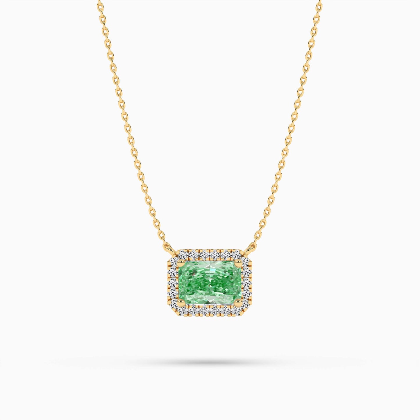 green diamond pendant