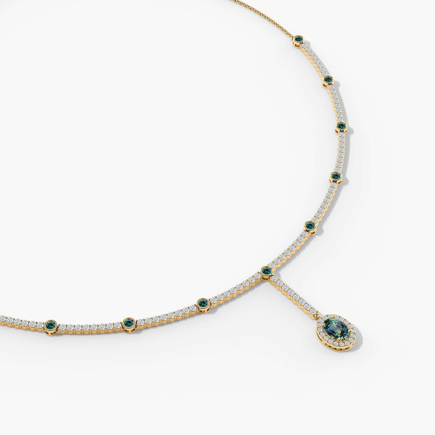 expensive blue diamond necklace​