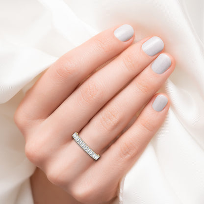 Silver Diamond Wedding Rings
