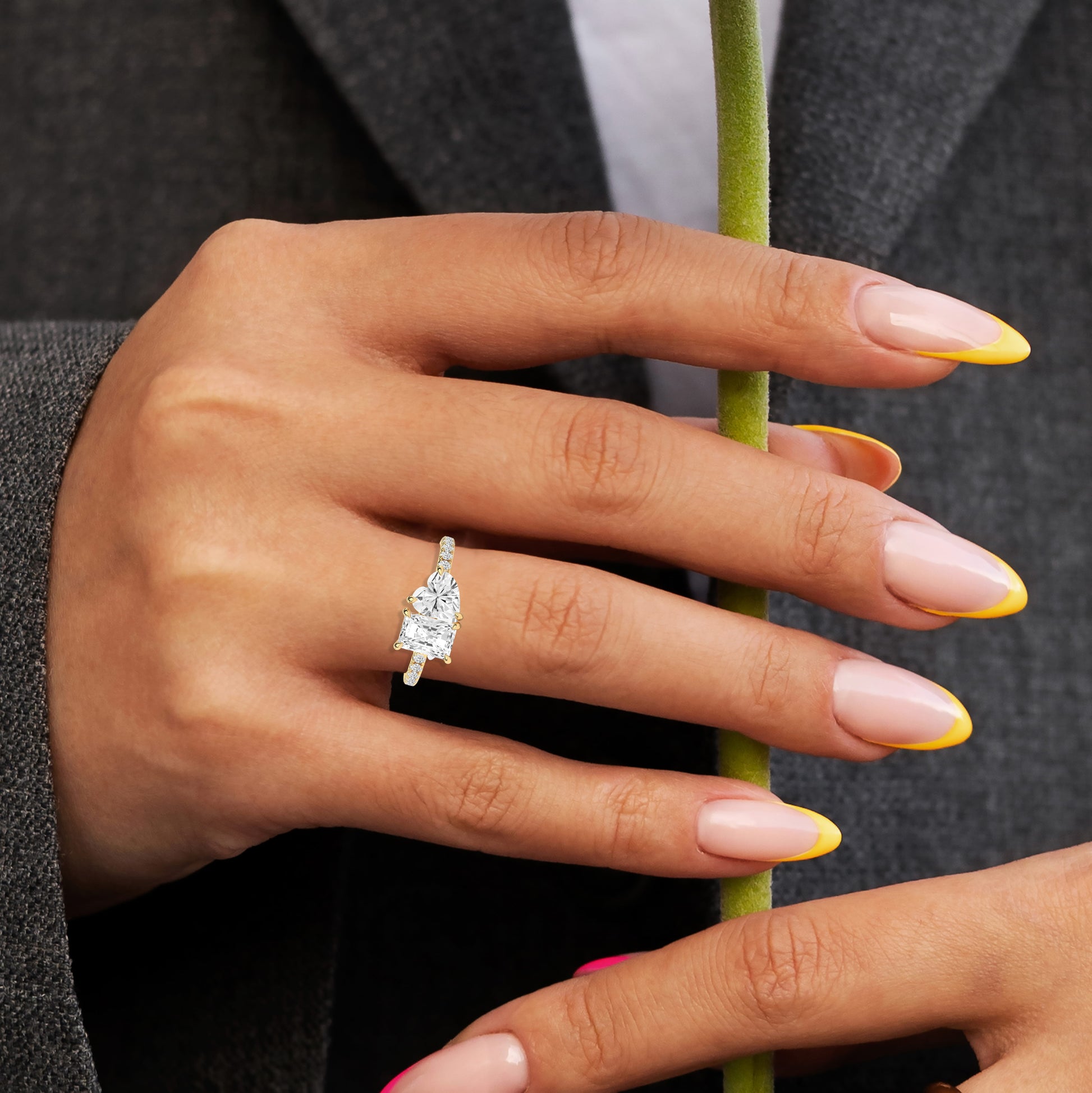 two stone ring