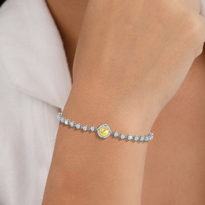 sterling silver tennis bracelet