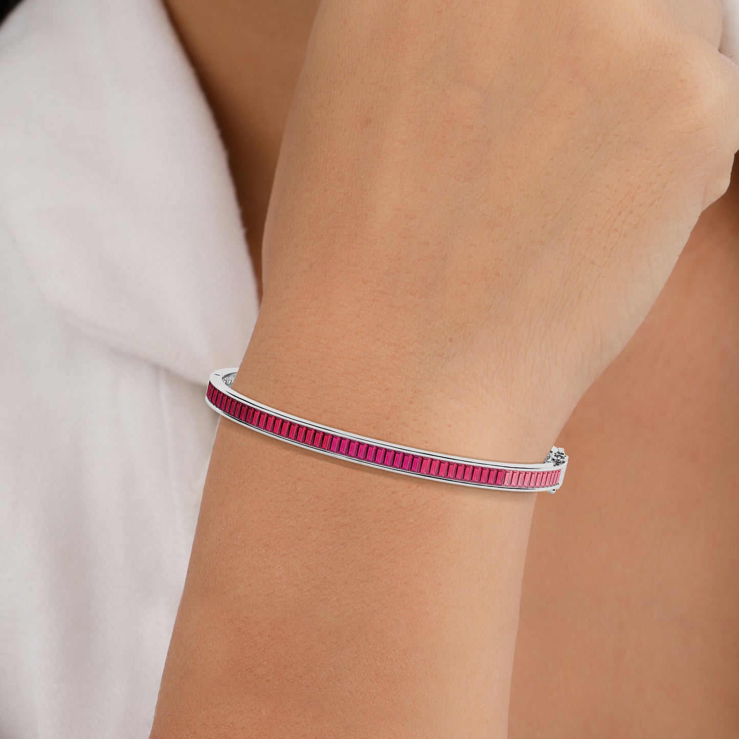 Diamond Bracelet for Women with Ruby