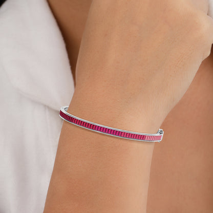 Diamond Bracelet for Women with Ruby