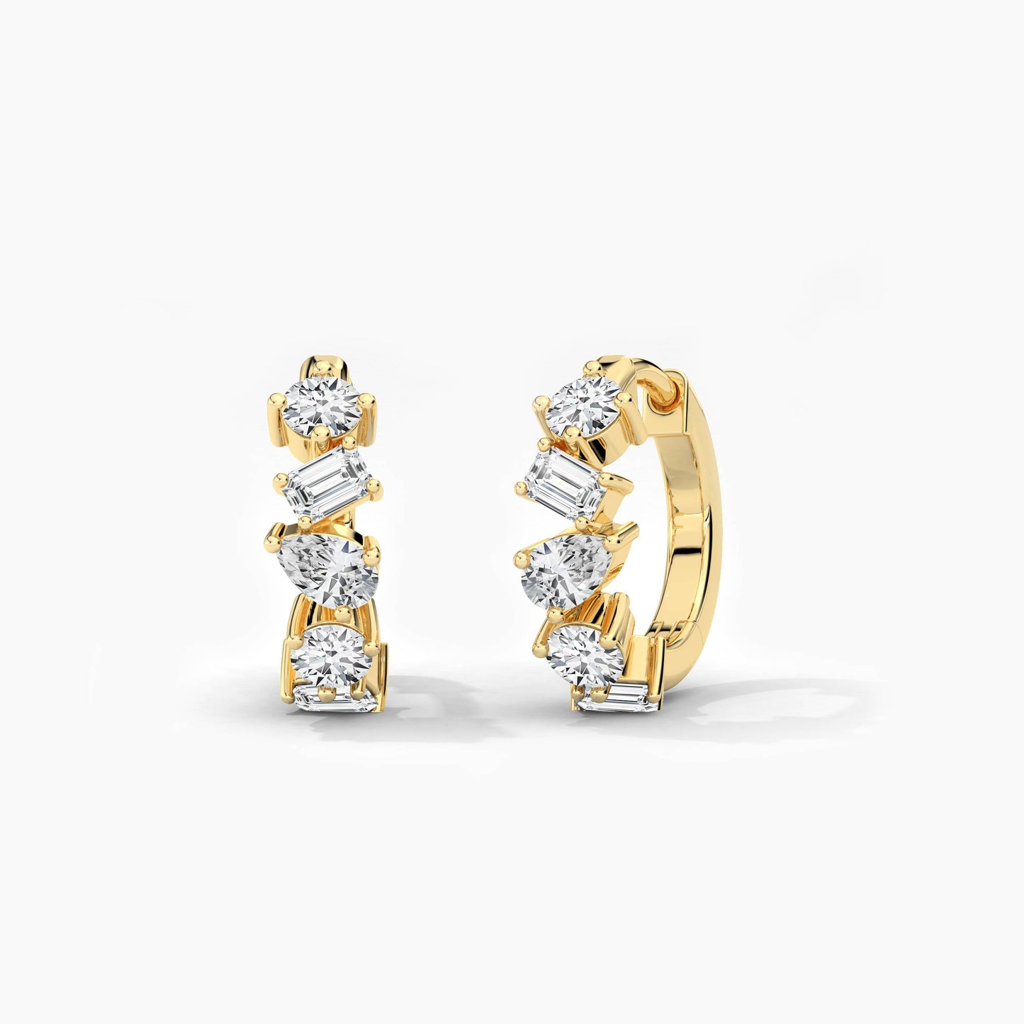hoop silver earrings