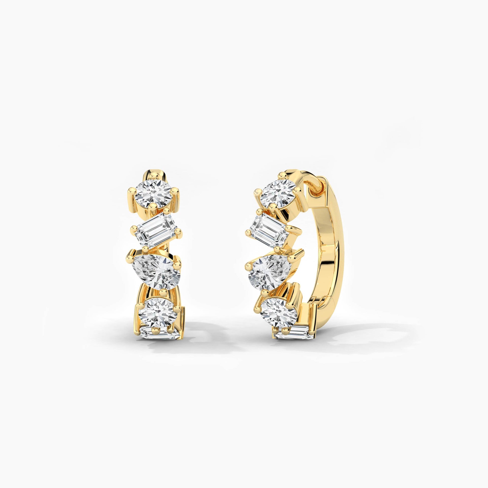 hoop silver earrings