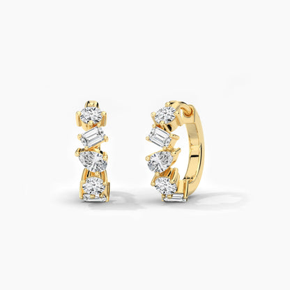 hoop silver earrings