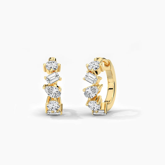 hoop silver earrings
