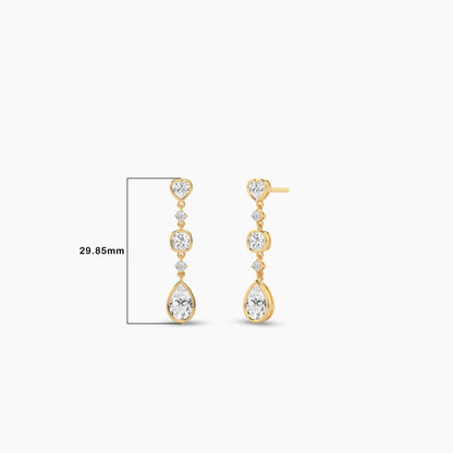 silver dangle earrings
