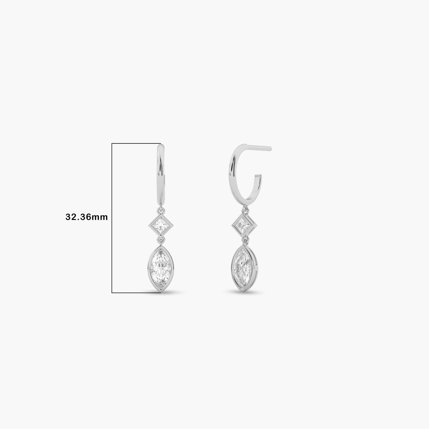 Diamond drop necklace