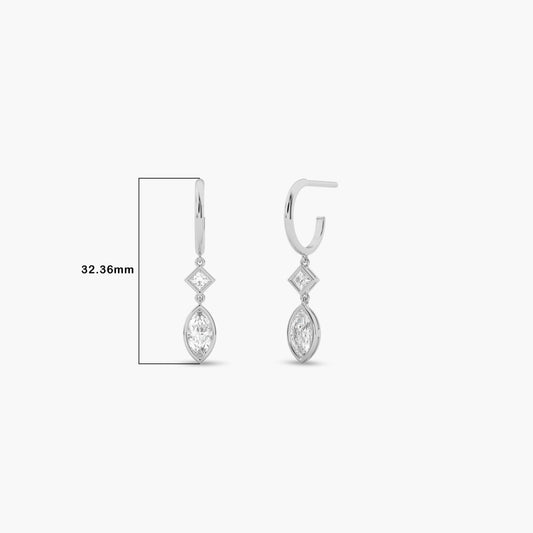 Diamond drop necklace
