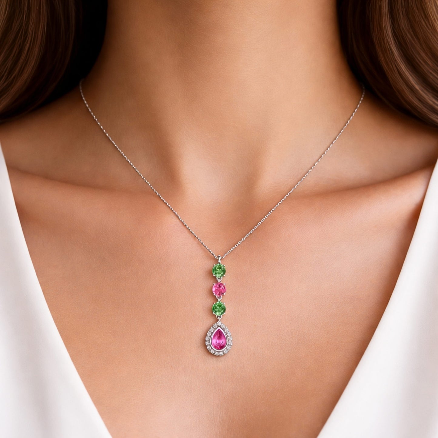 diamond necklace womens