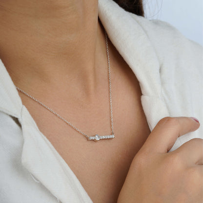 modern diamond pendant