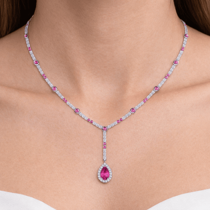 simple diamond necklace