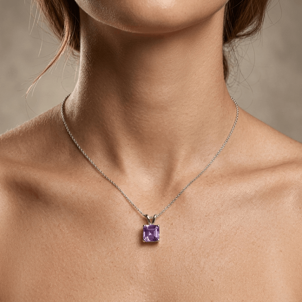 dark purple necklace set
