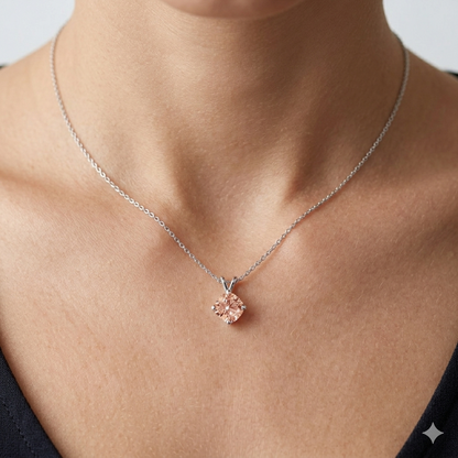 Caratiro Orange Diamond Solitaire Pendant
