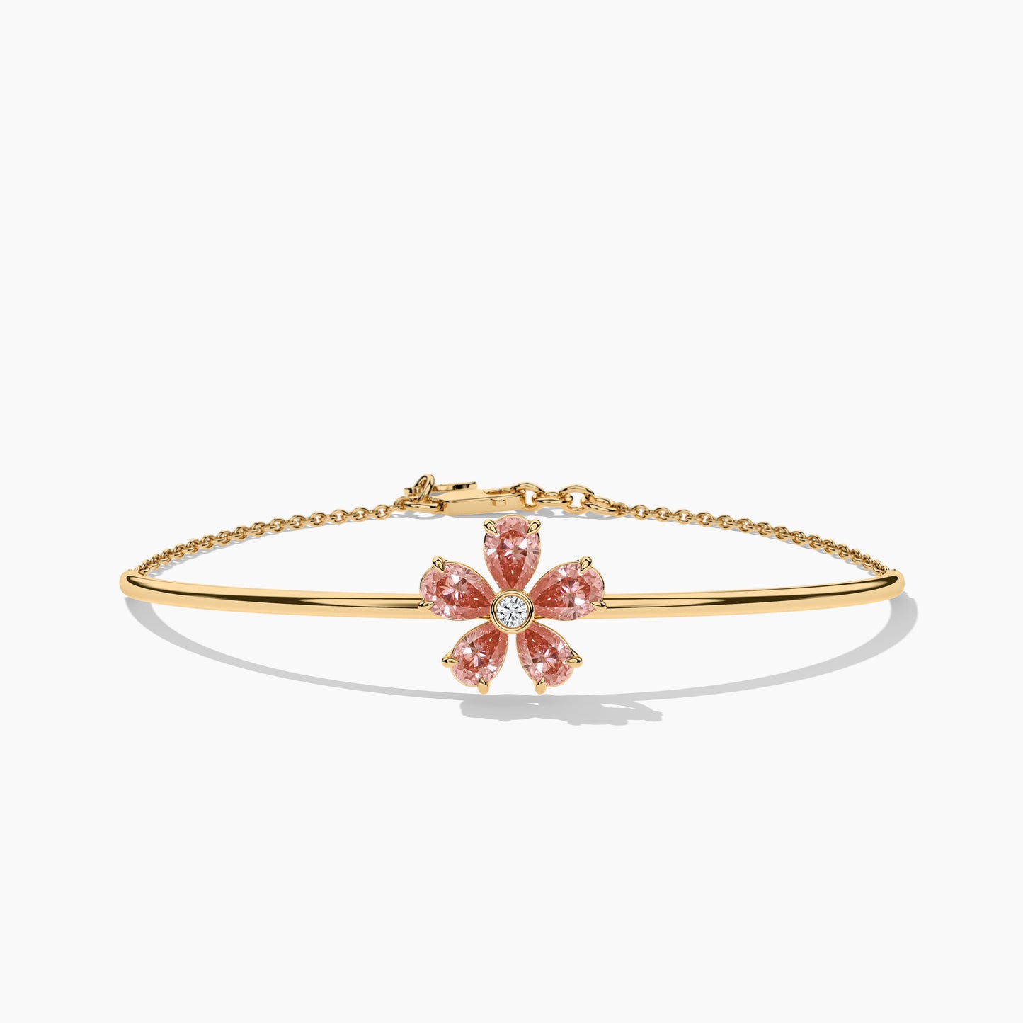 Orange diamond bracelet