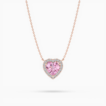 pink diamond necklace set​