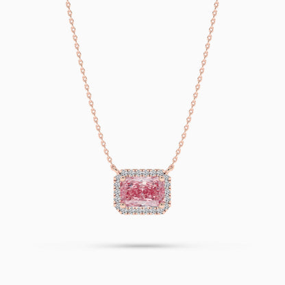 pink diamond pendant necklace