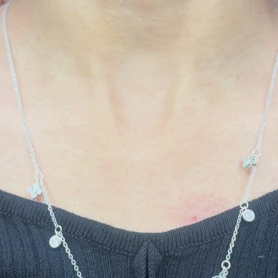 silver charm necklace