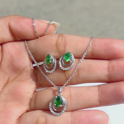 emerald necklace set​