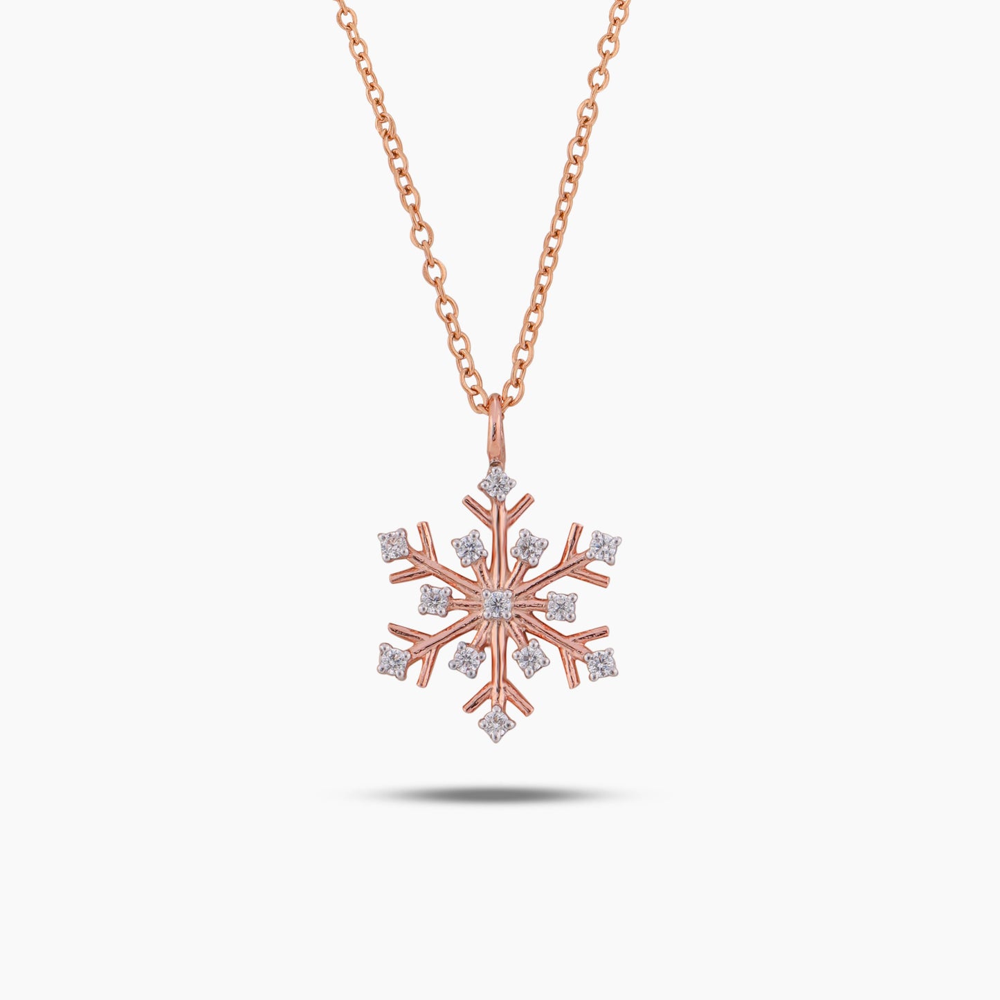 snowflake diamond pendant