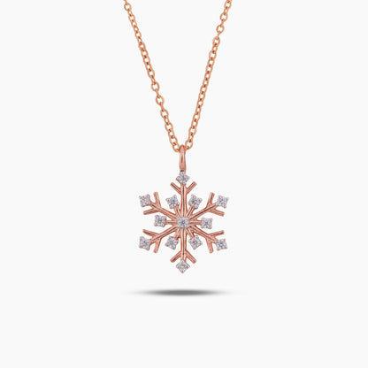 snowflake diamond pendant