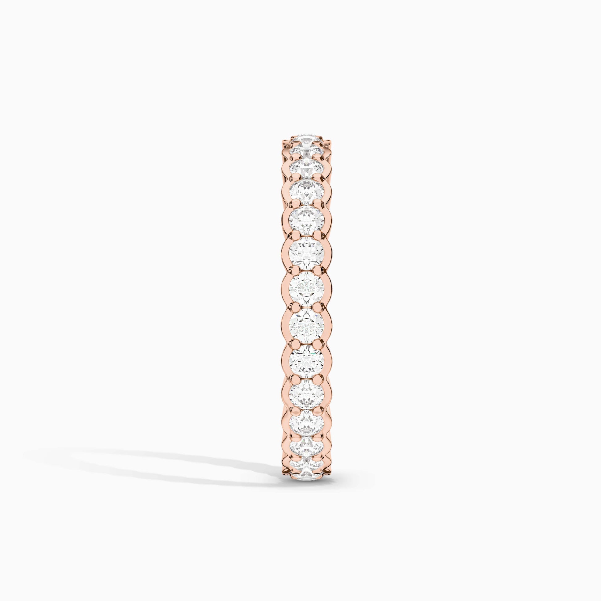 Diamond Eternity Band rose Gold Plated