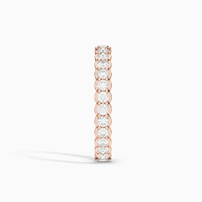 Diamond Eternity Band rose Gold Plated