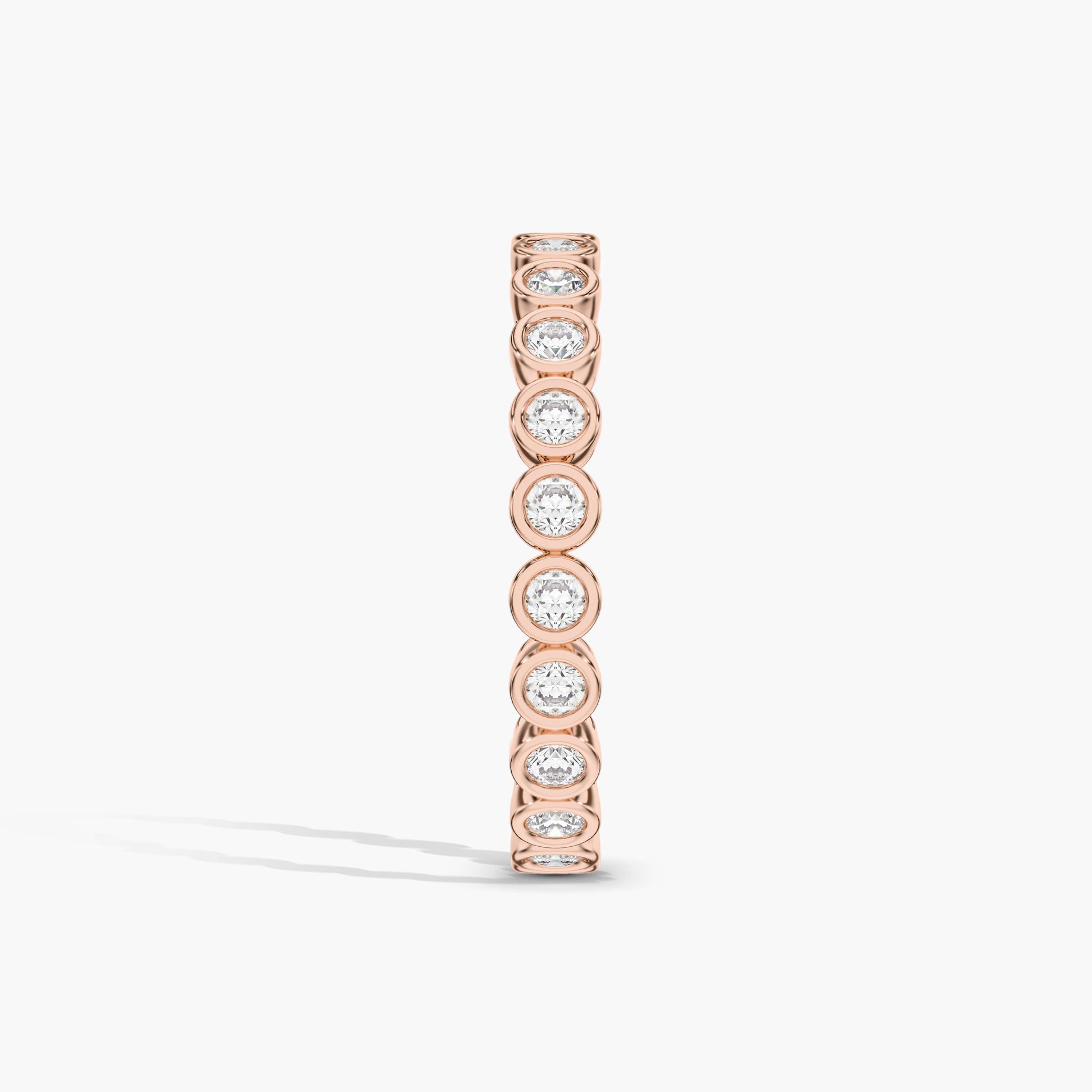 rose gold Sterling Silver Diamond Ring