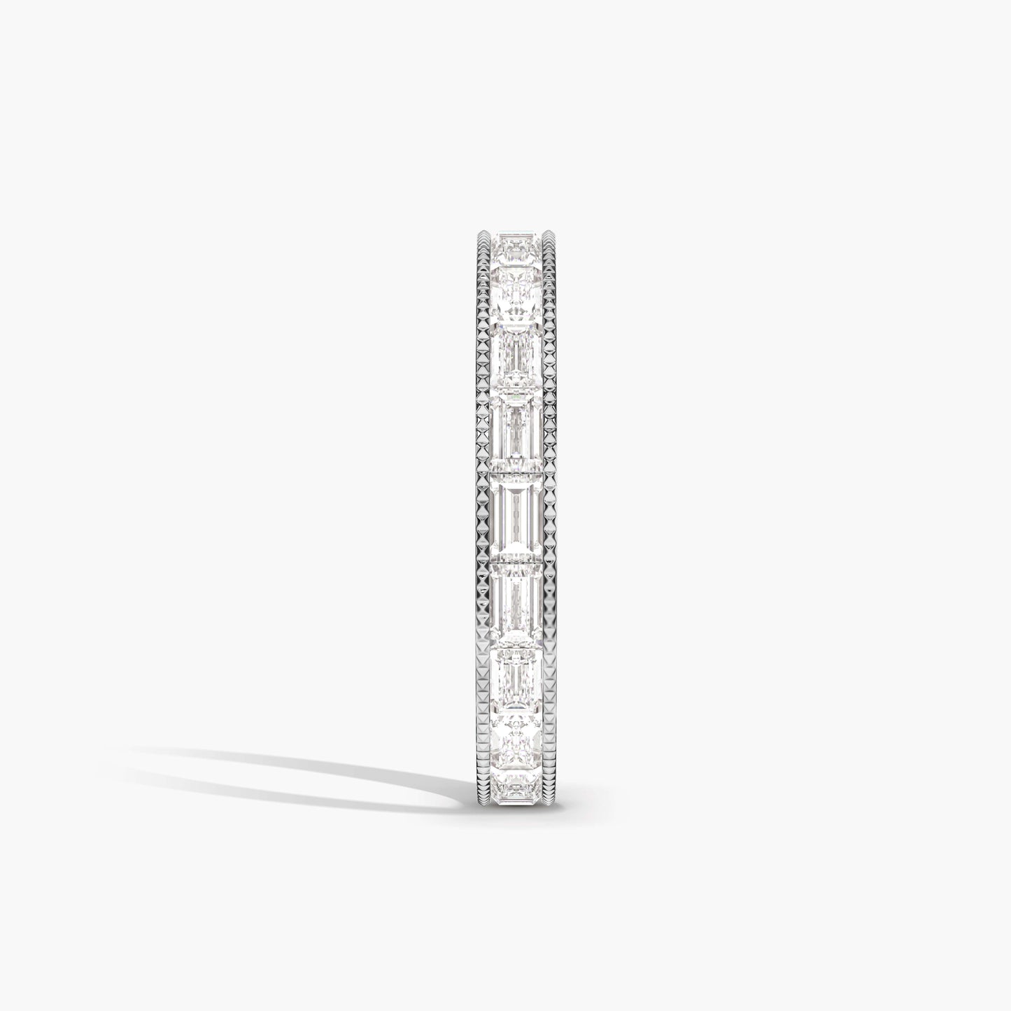 Channel Set Baguette Cut Diamonds Eternity Band india