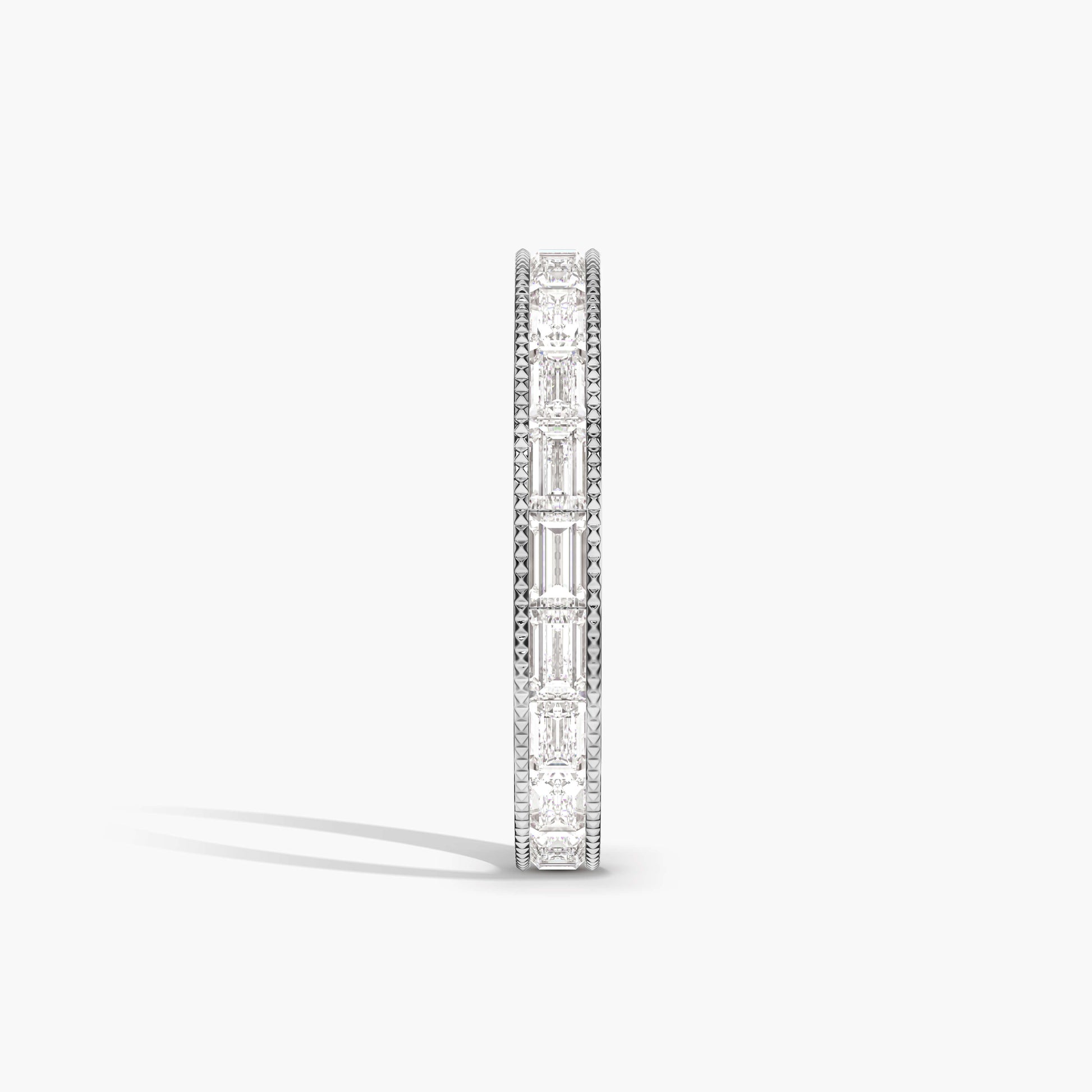 Channel Set Baguette Cut Diamonds Eternity Band india