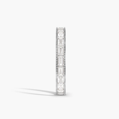 Channel Set Baguette Cut Diamonds Eternity Band india
