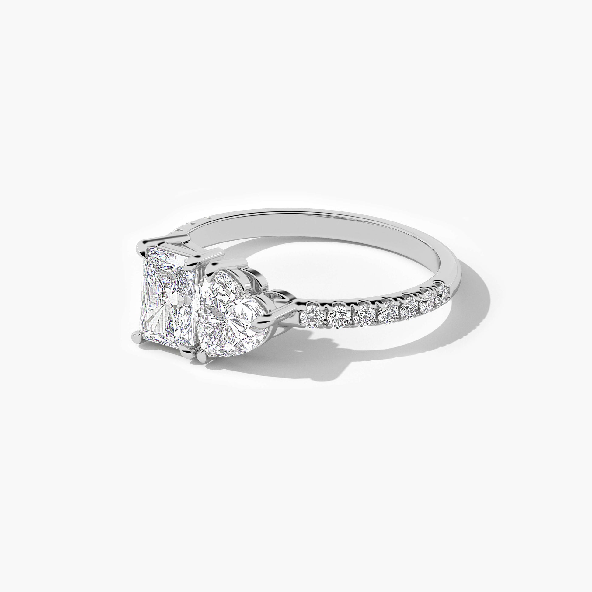 two stone rings for Valentine's Day