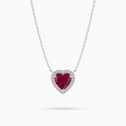 ruby pendant silver​