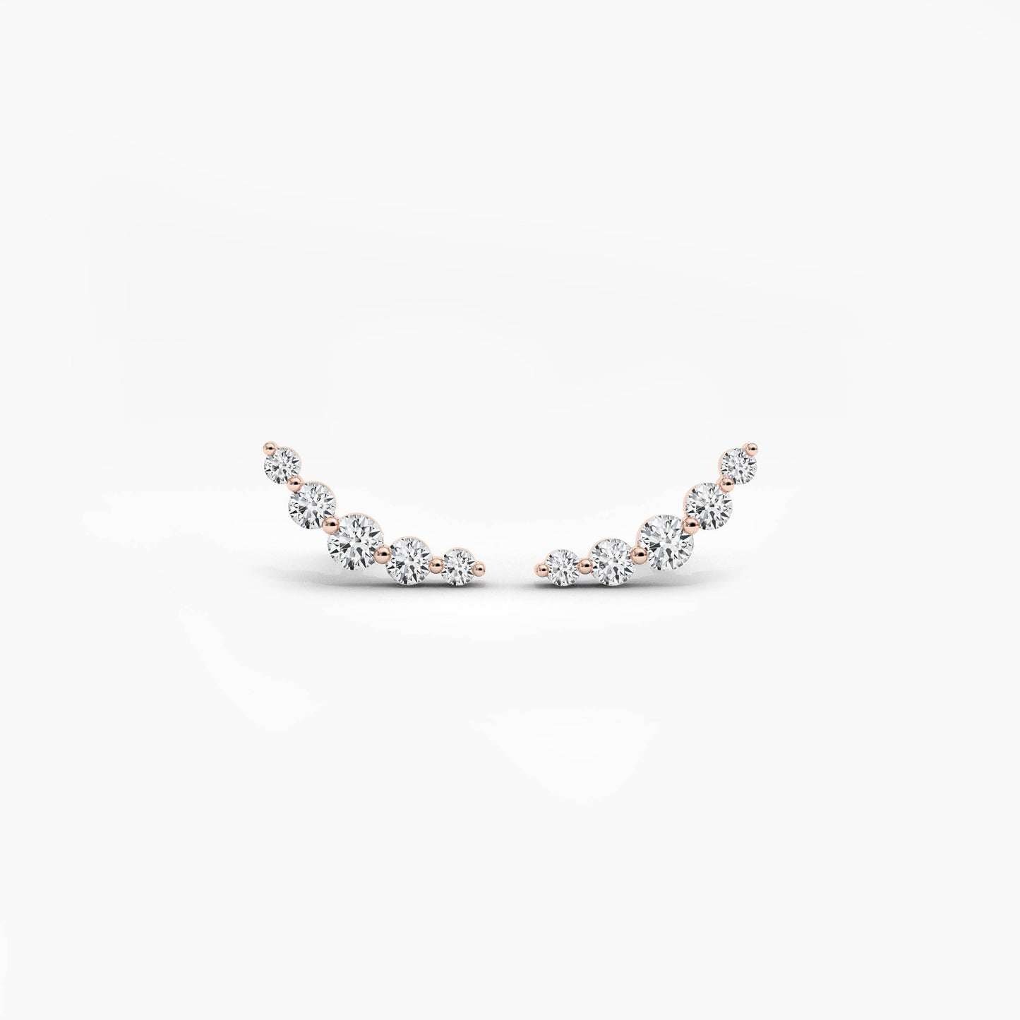 single stone diamond earrings​