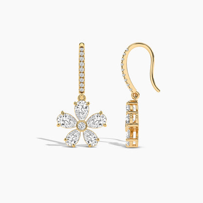 Silver drop earrings