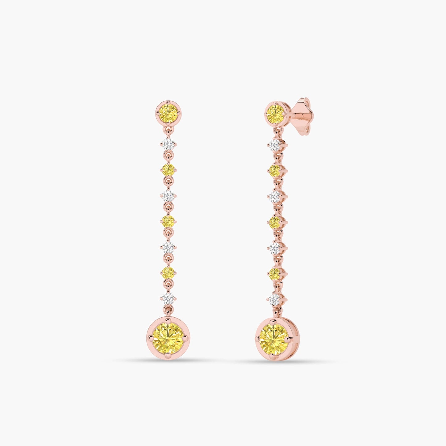 Yellow gemstone earrings