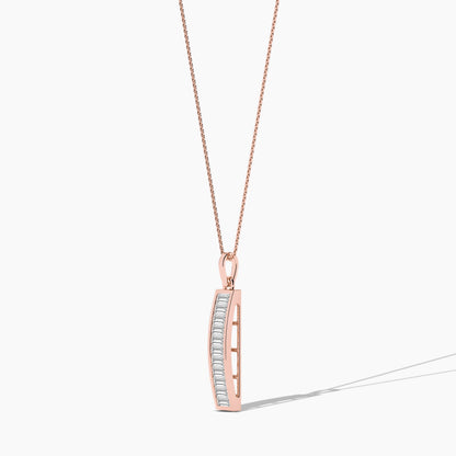 Silver Baguette Diamond Unique Lockets