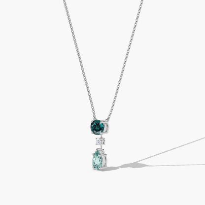 paraiba stone necklace