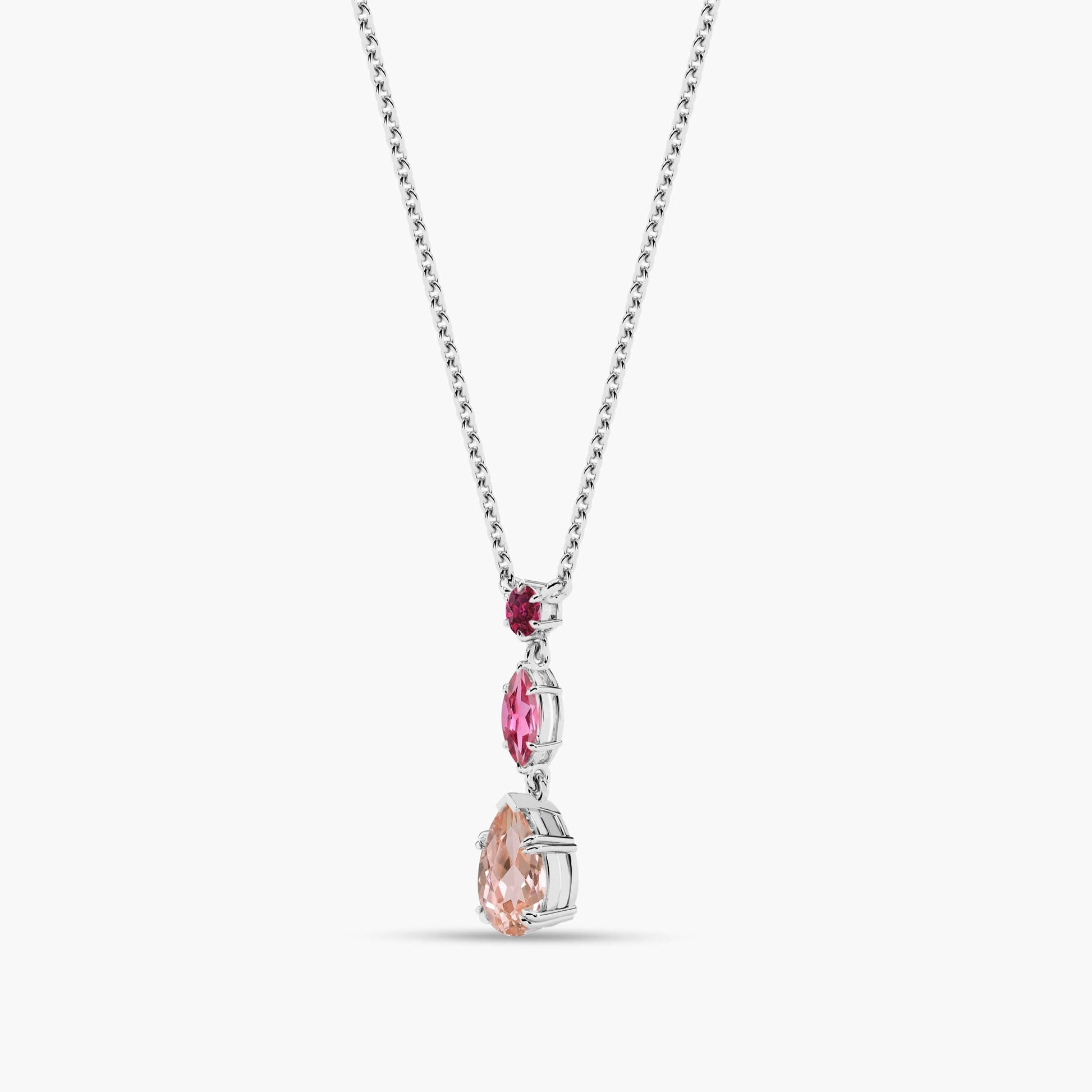 red silver necklace