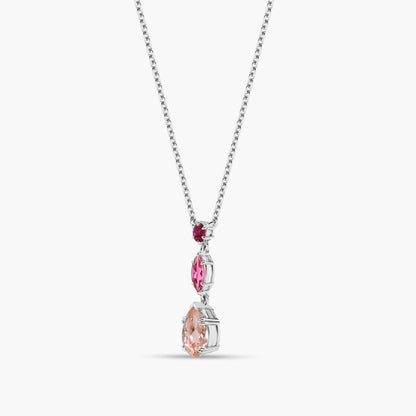 red silver necklace