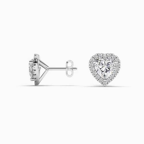 silver diamond earrings
