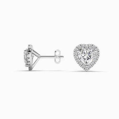 silver diamond earrings