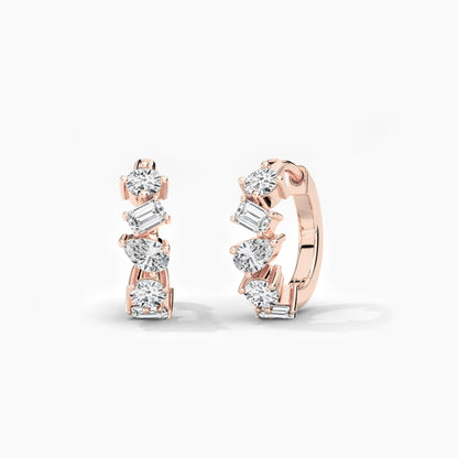 silver hoop earring