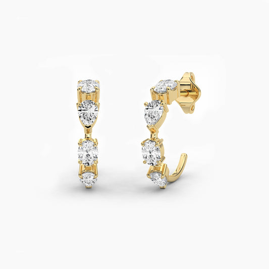 silver hoop earrings