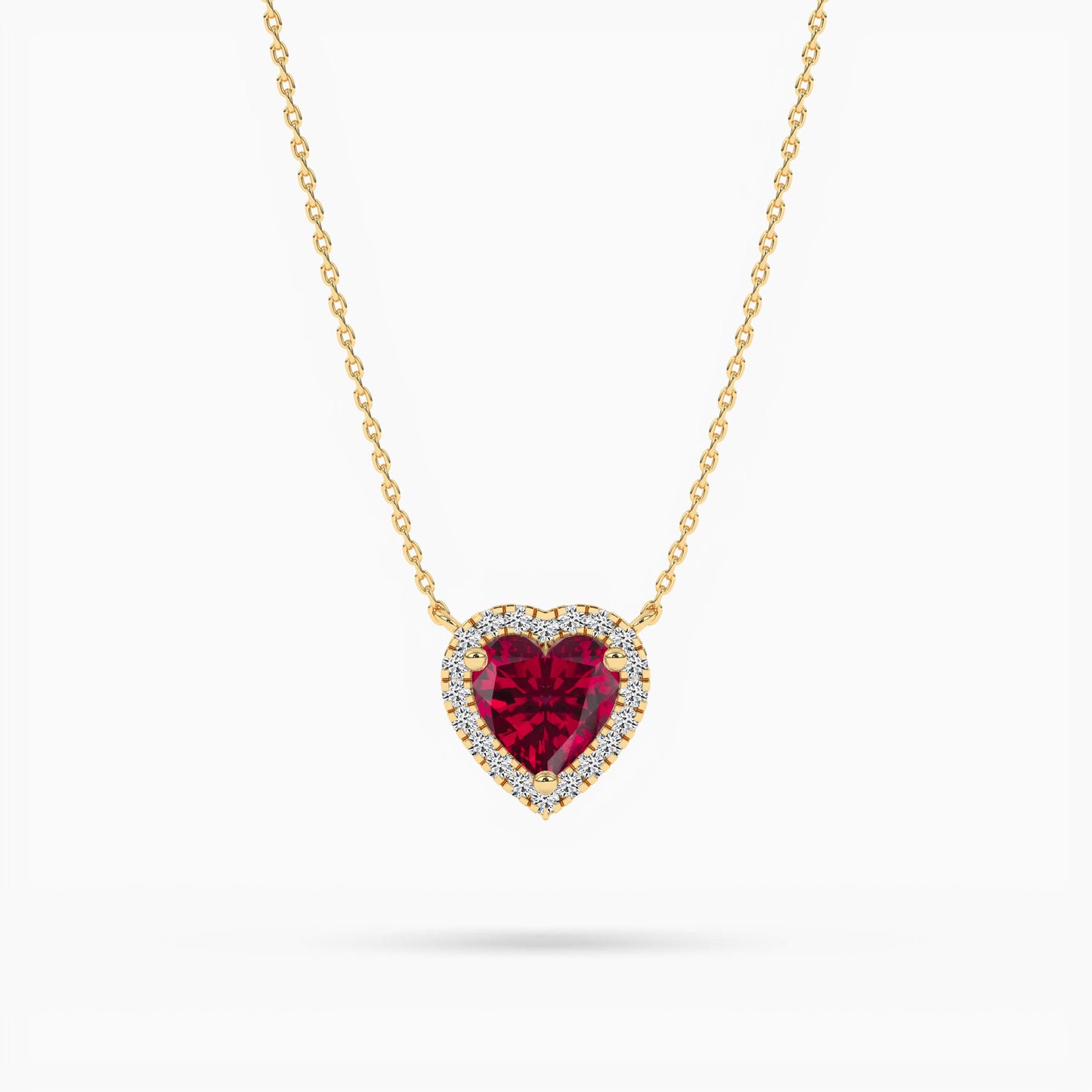 silver ruby pendant