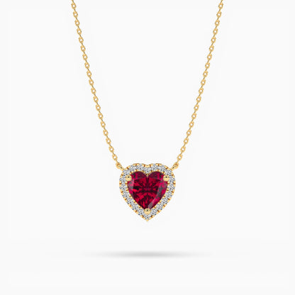 silver ruby pendant